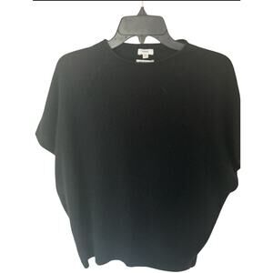 Vince Sweater Short Sleeve Women’s Cashmere Black Size M